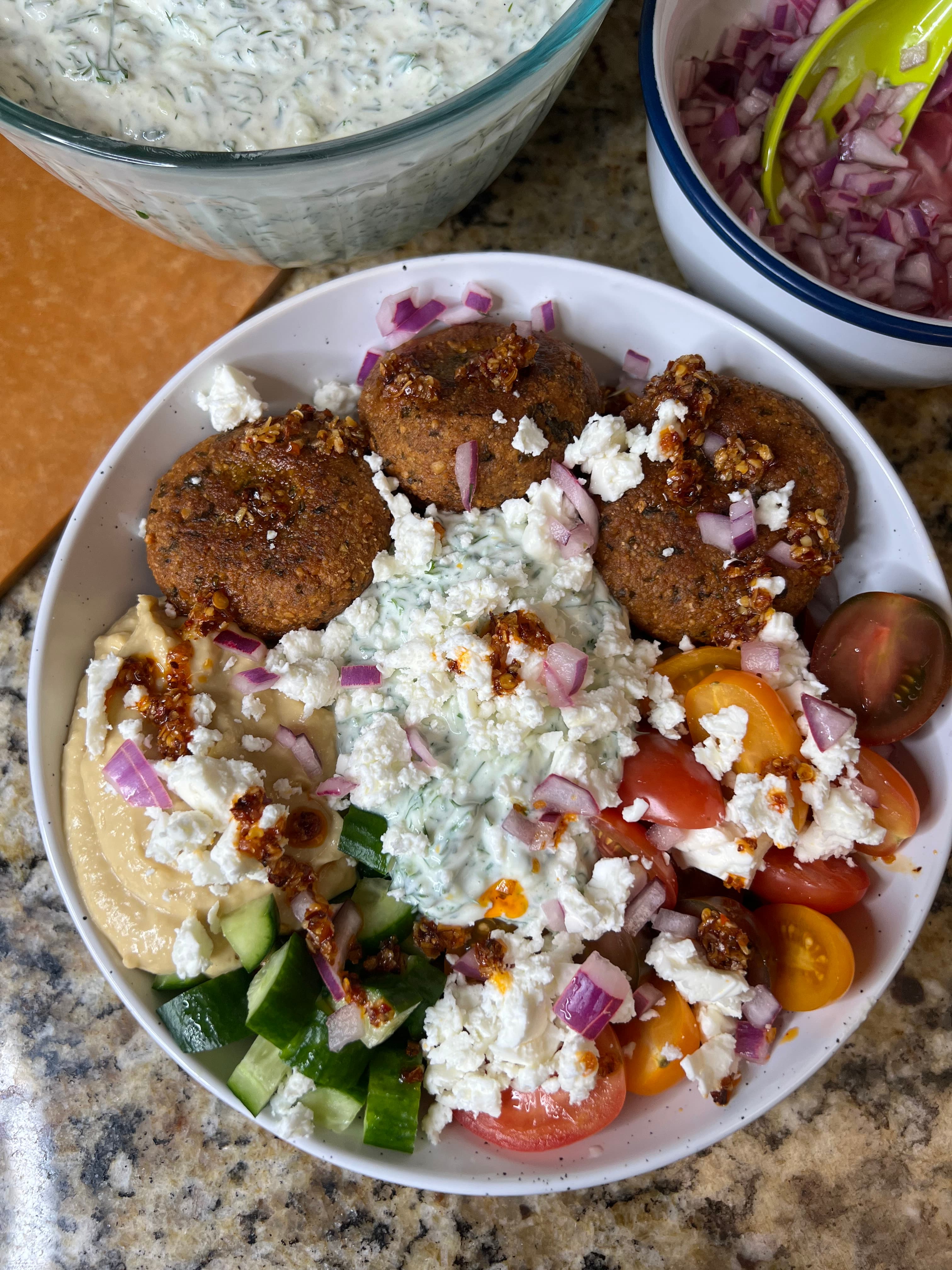 Picture for Falafel Bowls with Homemade Tzatziki