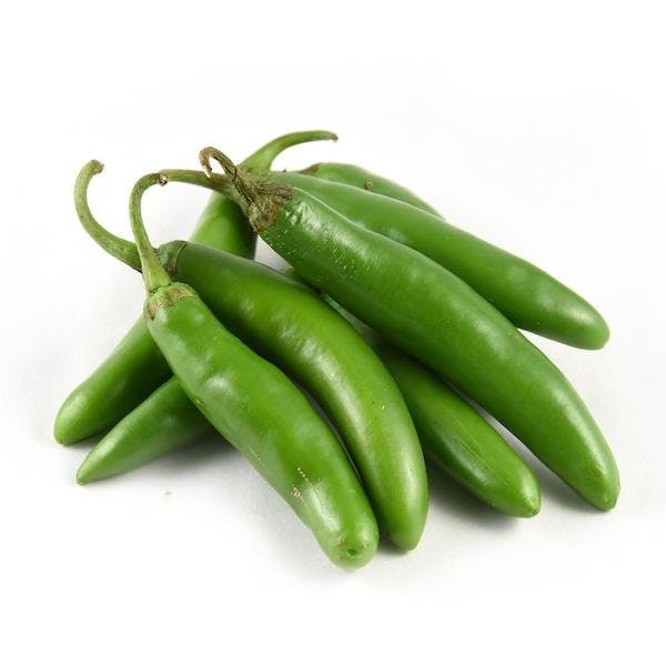 serrano peppers, thinly sliced